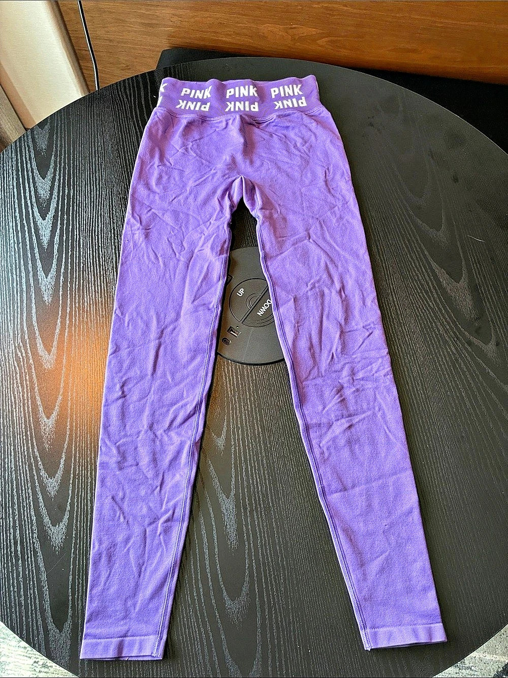 Pink Active Women's Leggings in Purple Size XS